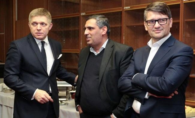 Zleva Robert Fico, Alexander Daško, Marek Maďarič. (Zdroj: Archiv A. D.)