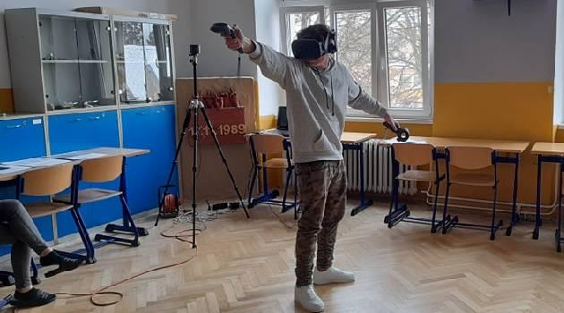 Virtuální realita tábora v Letech u Písku (FOTO: Kristina Dienstbierová)