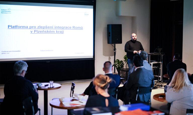 Tisková konference k projektu Platforma pro zlepšení integrace Romů v Plzeňském kraji (FOTO: Lukáš Cirok)
